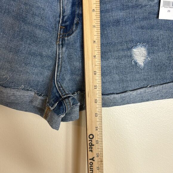 Pacsun ladies distressed short mom denim shorts size 29 - Picture 5 of 9